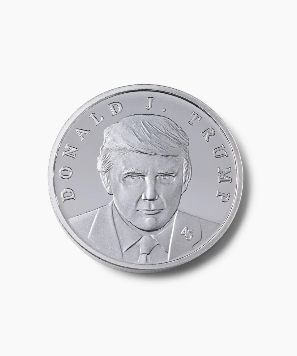 Real Silver Trump Coins